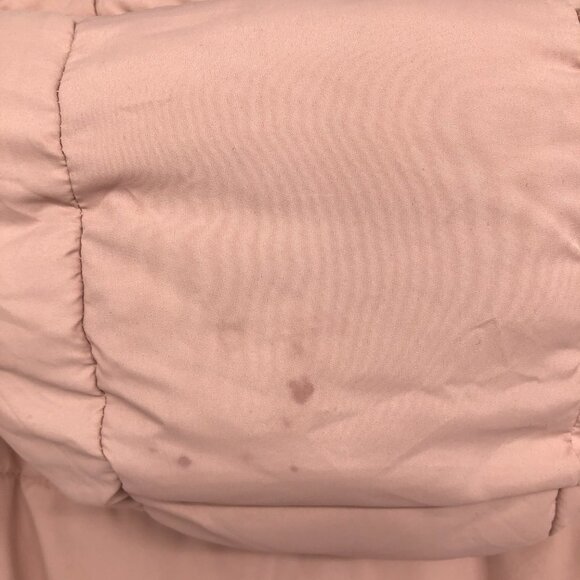 Pink and Navy Reversible  Puffer Parka Coat size ~L - Picture 7 of 16